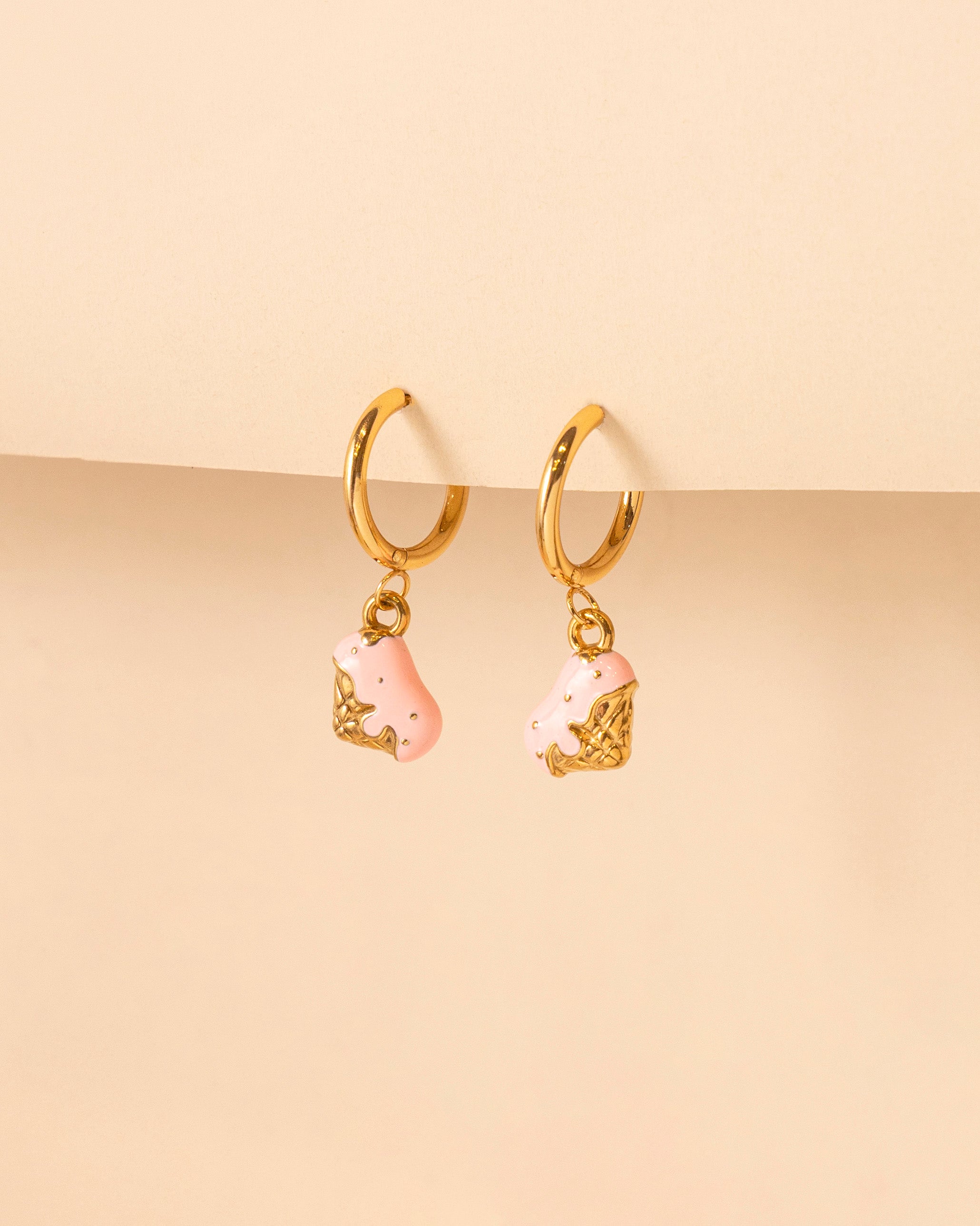 Gelato Charm Hoops
