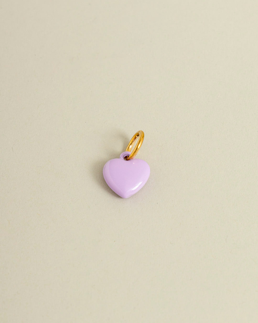 Lilac Heart Charm