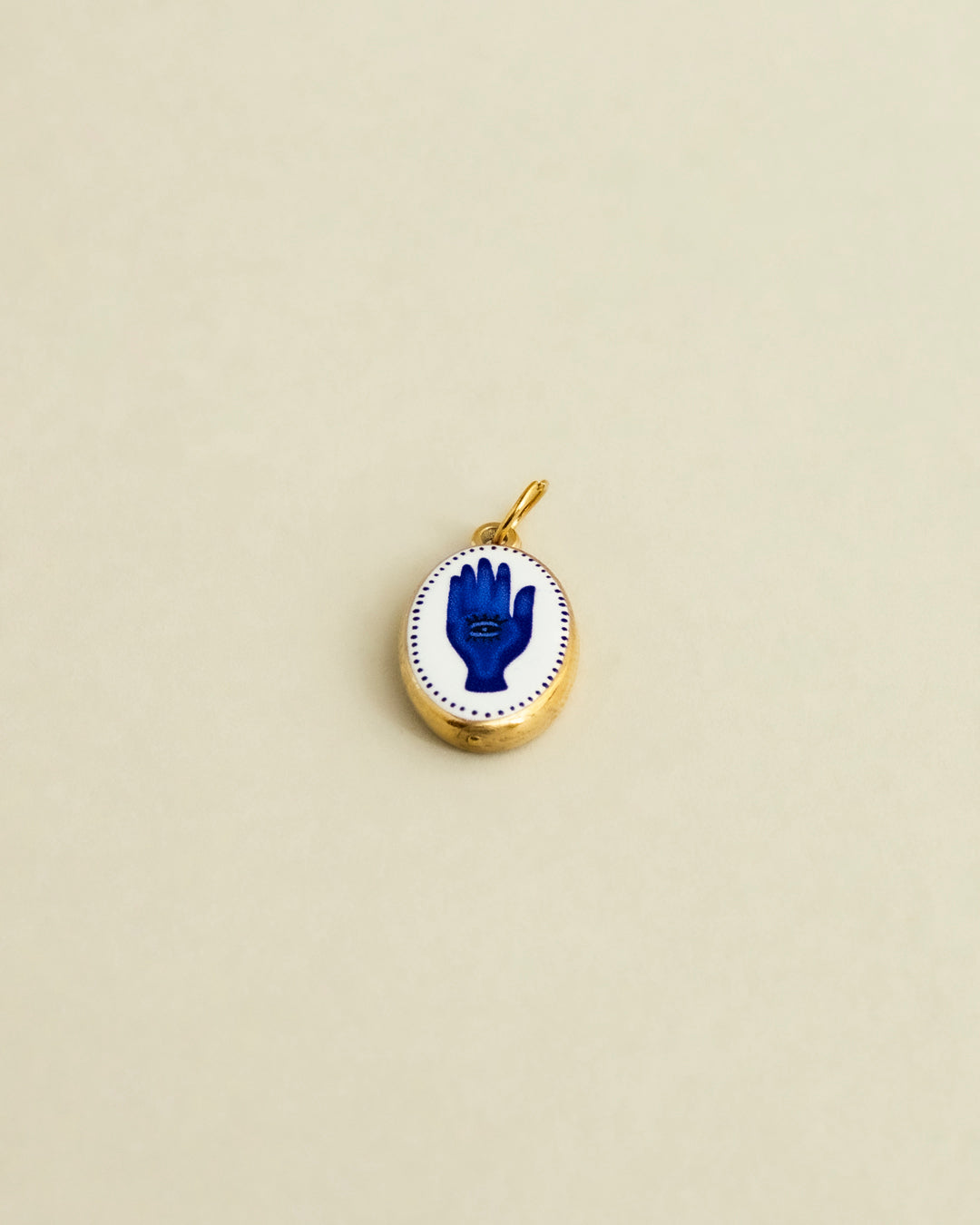 Gilded Cobalt Palm Charm