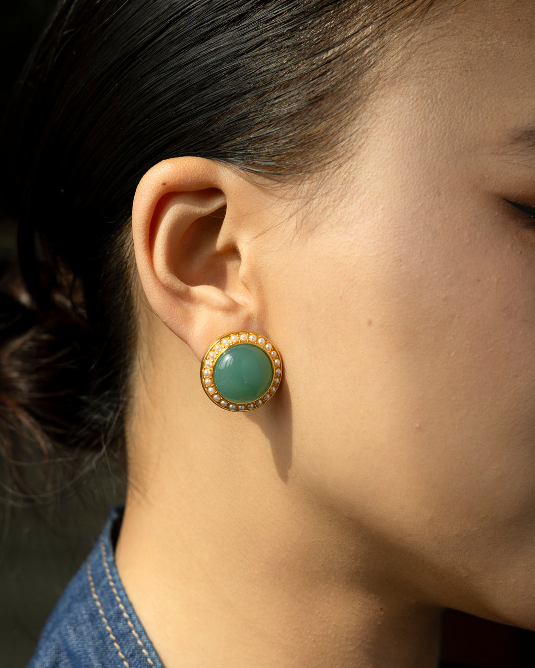 Jade Studs