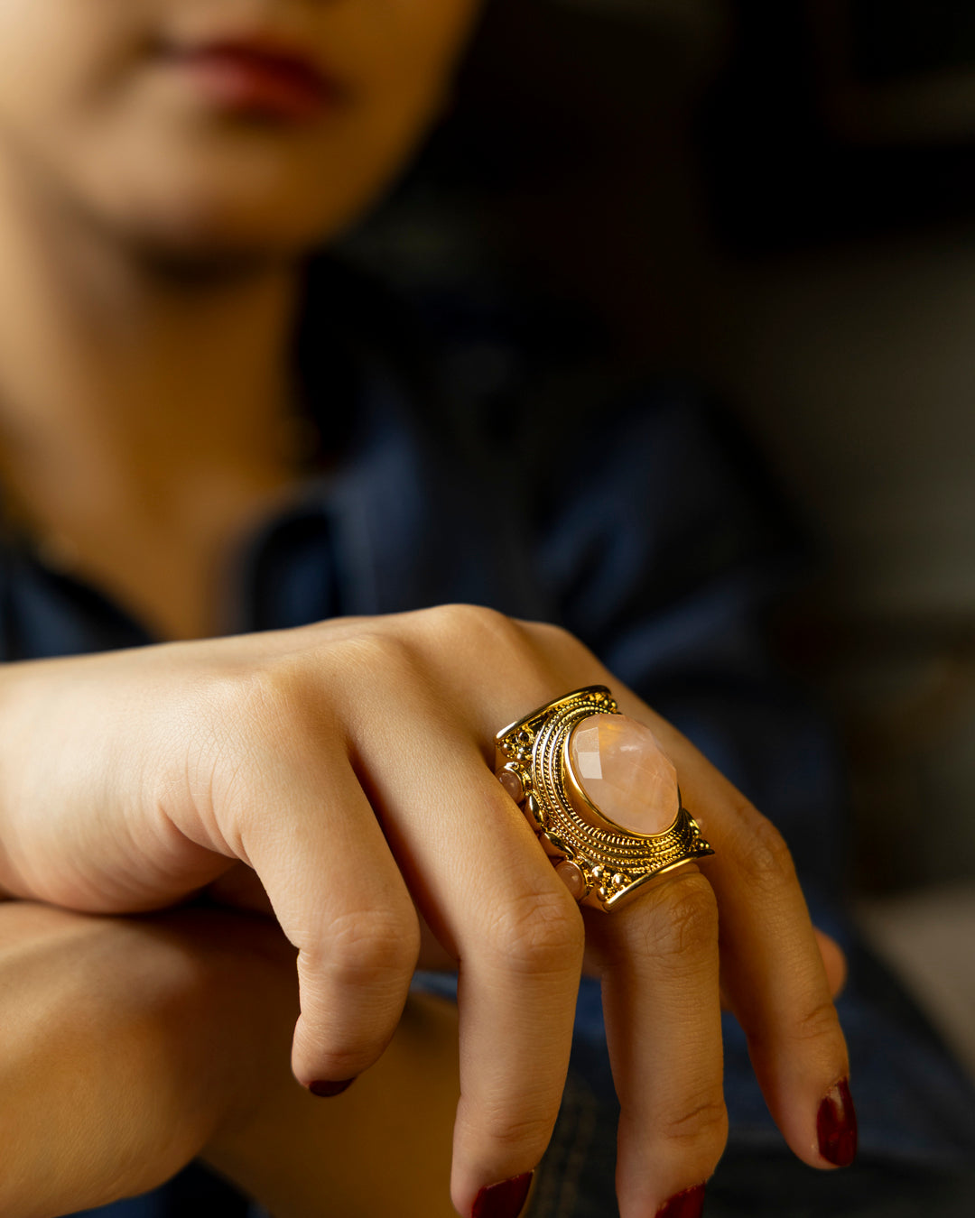 Quartz Stone Ring