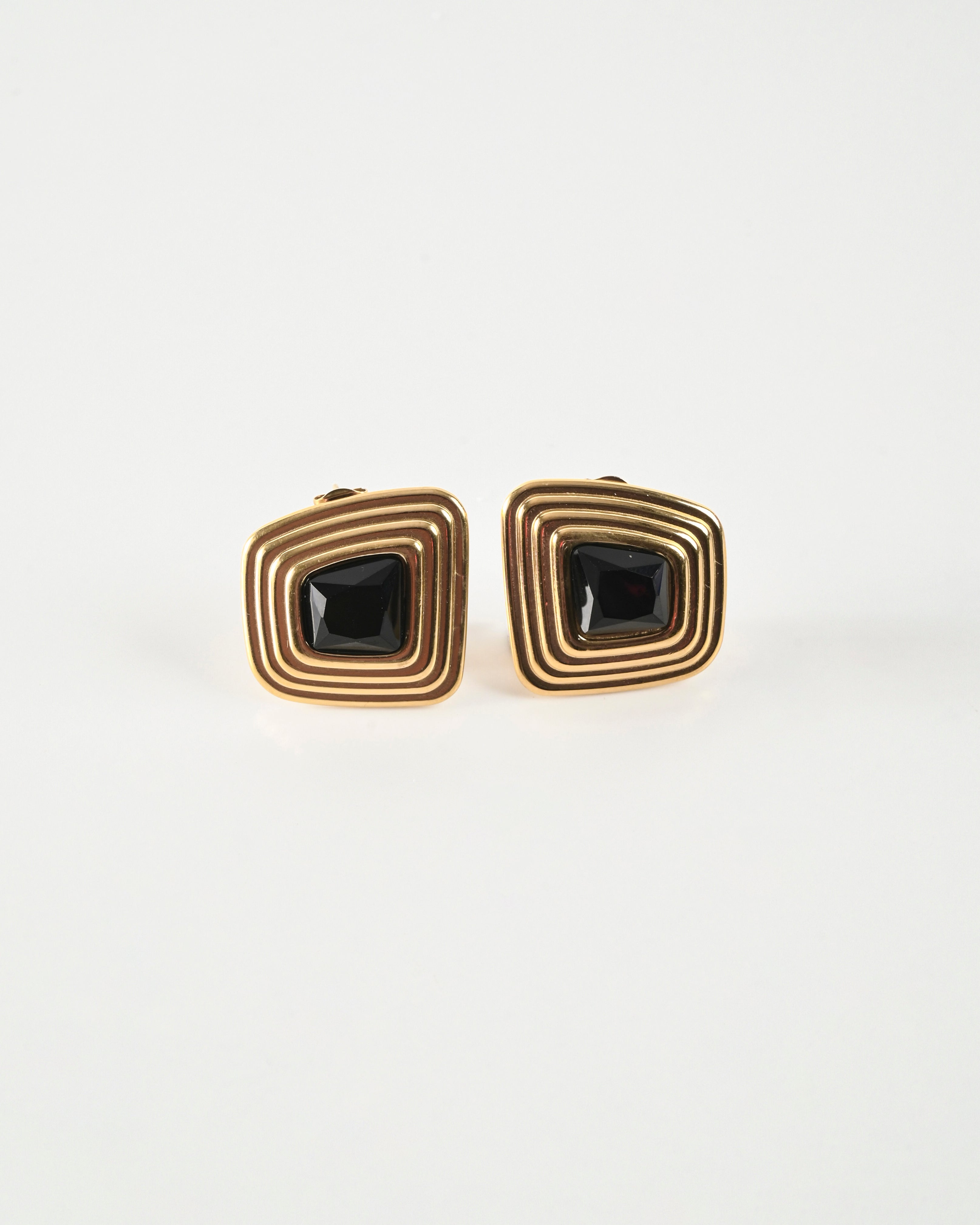Noir Gold Studs