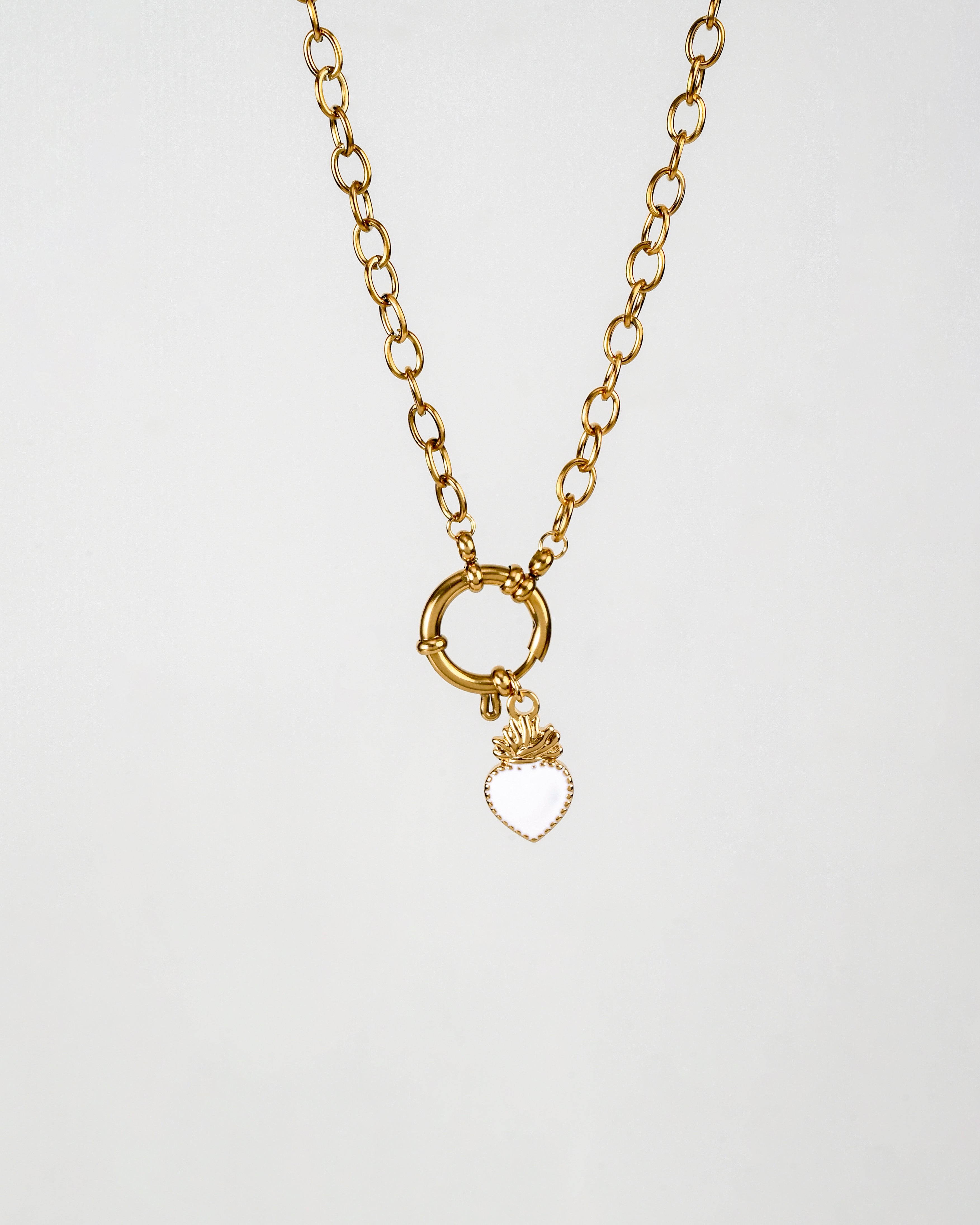 Flame Heart Charm