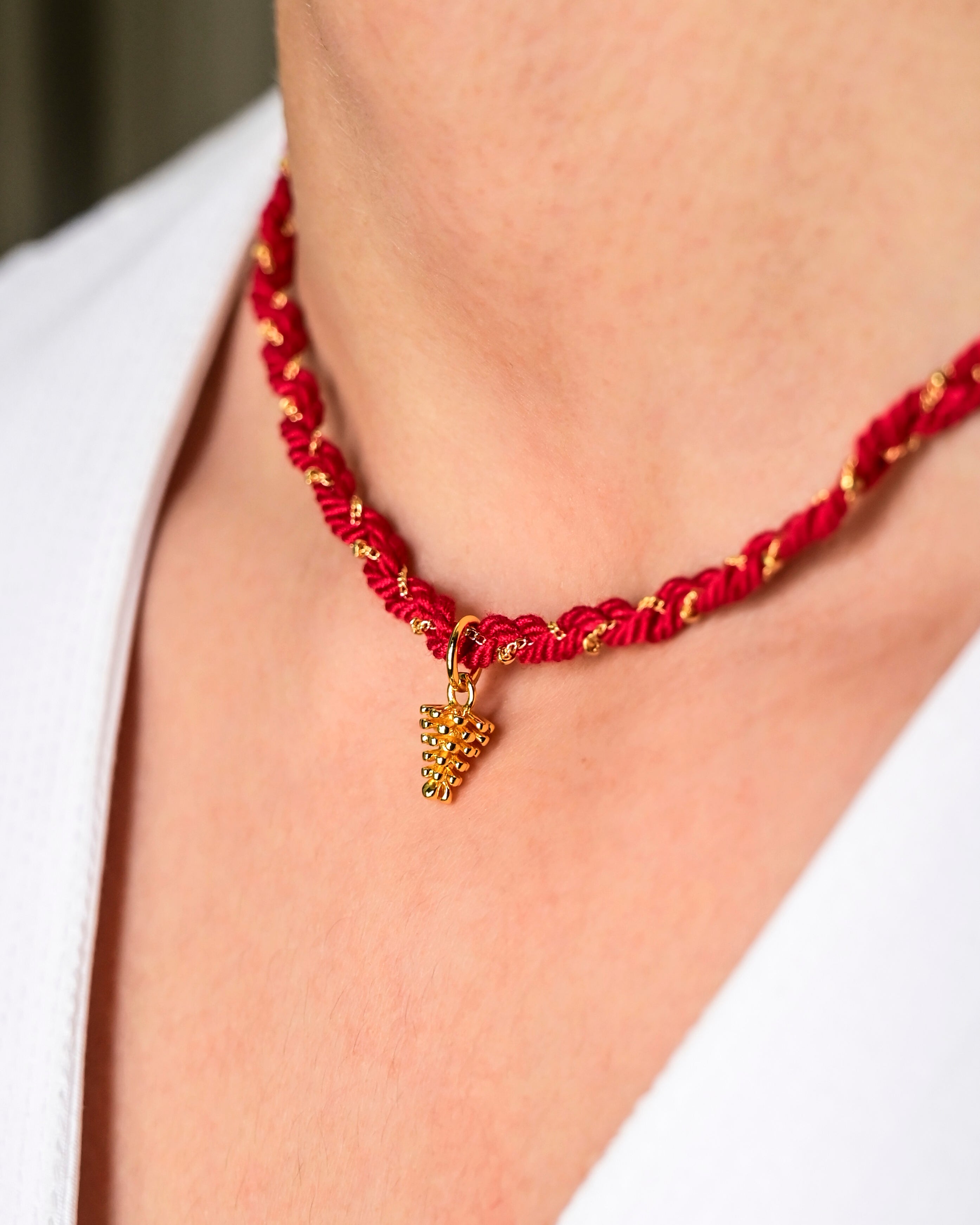 Berry Thread Necklace