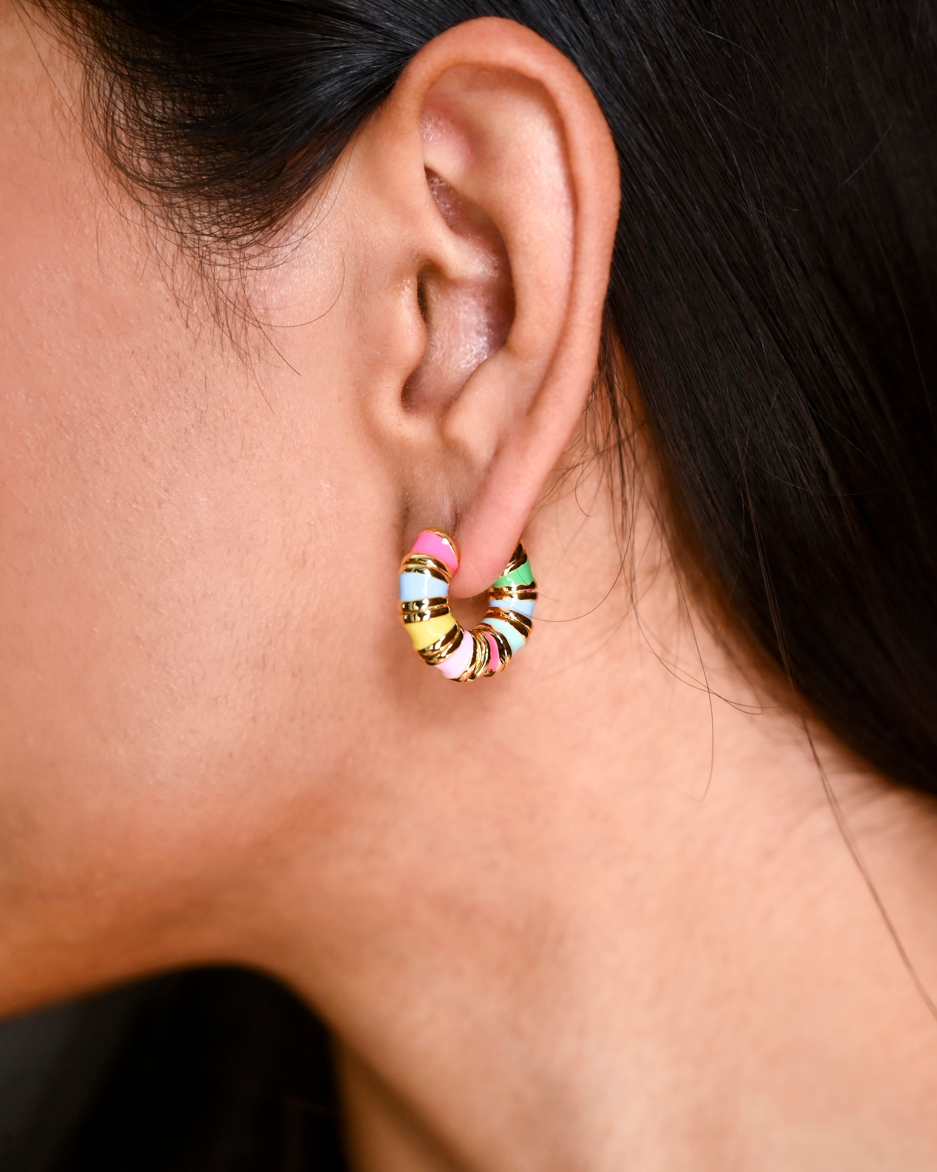 Sorbet Twist Hoops