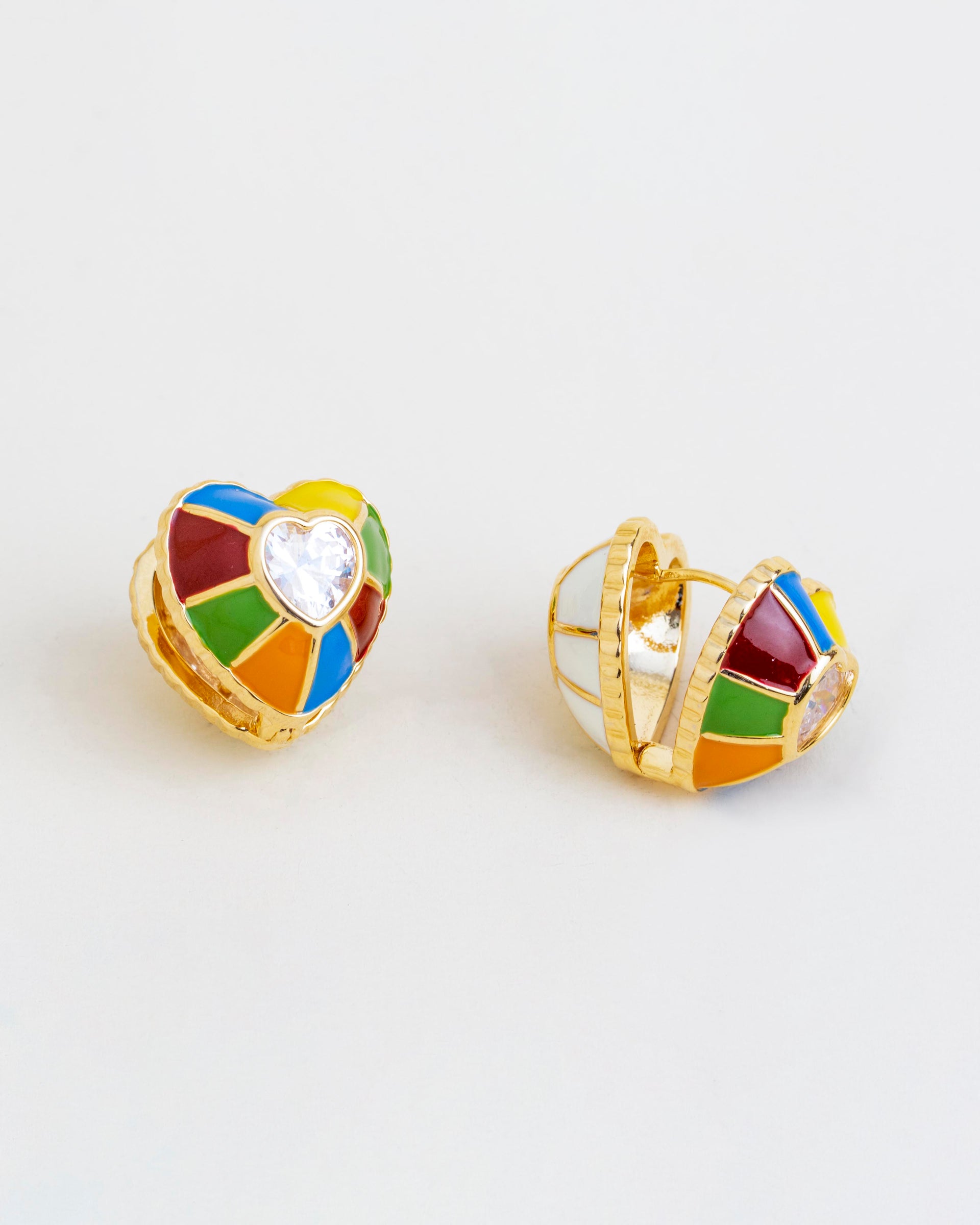 Dual-Sided Candy Heart Studs