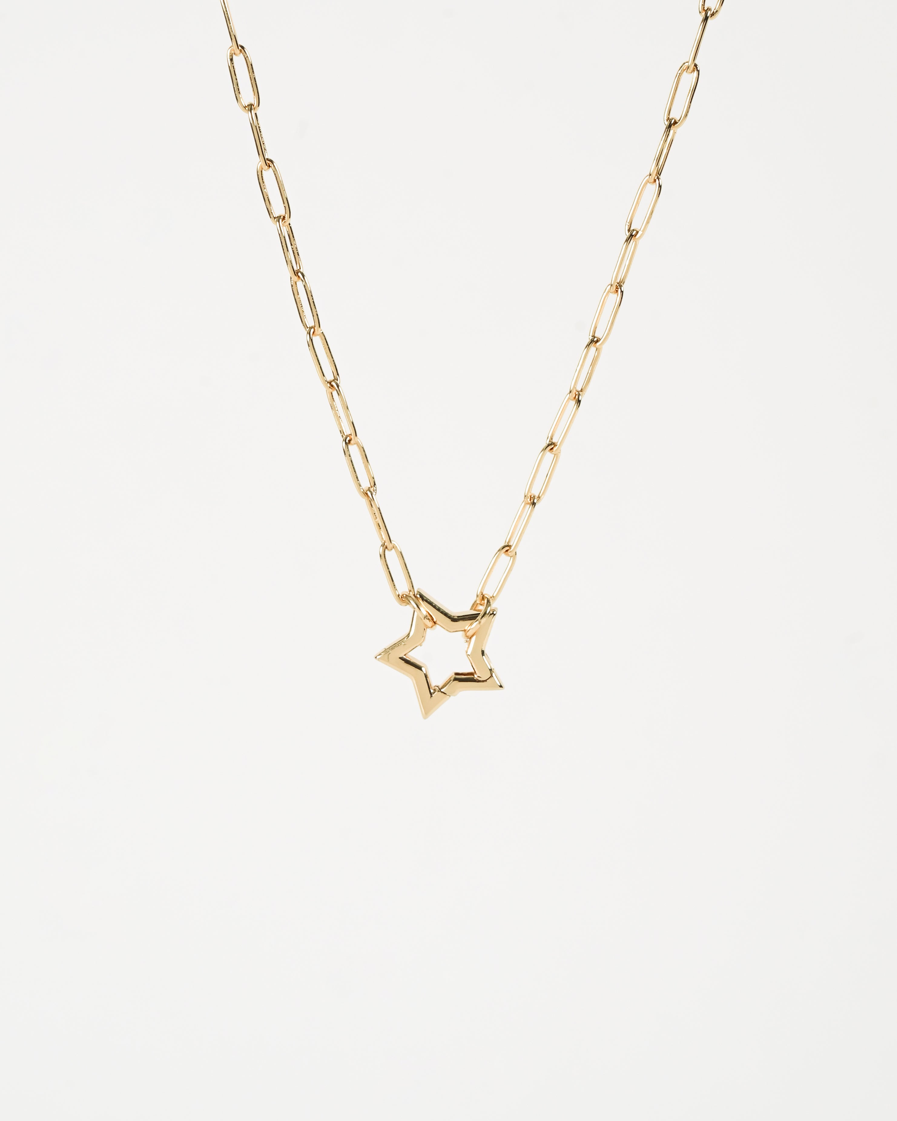 Paperclip Star necklace