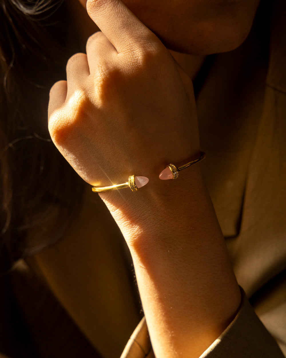 Peony Bangle Cuff